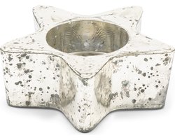 Riviera Maison Waxinelichthouder, Theelichthouder, Ster - RM Starry Star Votive - zilver - Glas
