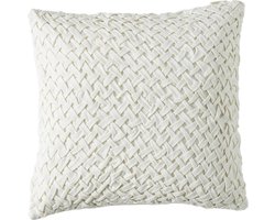 Riviera Maison Whimsical Weave Pillow Cover- Kussenhoes - 50x50 cm - White