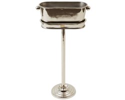 Riviera Maison Wijnkoeler - Paris Cooler With Stand Champagnekoeler - Zilver