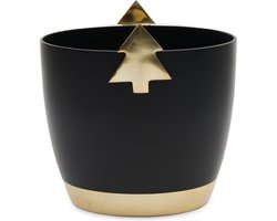 Riviera Maison Wijnkoeler Zwart - Merriest Christmas Wine Cooler