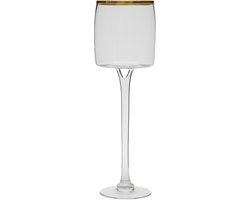 Riviera Maison Windlicht Glas Groot - RM Coral Bells Hurricane - Transparant - Maat M
