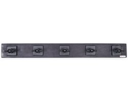 Riviera Maison Windsor Coat Rack black - Mangohout - Zwart - 81.0x9.0x10.0 cm