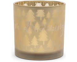 Riviera Maison Winter Wonderland Hurricane L - Gold - 15.0 x 15.0