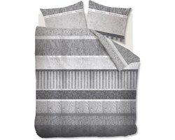 Riviera Maison Winterclub dekbedovertrek - Eenpersoons - 140x200/220 - Grijs