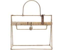 Riviera Maison Woonaccessoires Rotan Tas handgevlochten - Ivy Handbag Landelijke decoratie voor op tafel