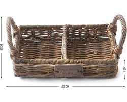 Riviera Maison Zeepbakje - Rustic Rattan Soap Tray - Bruin
