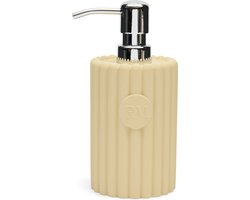Riviera Maison Zeepdispenser Beige - Elegance Zeeppompje, Vrijstaand - Hars - 325ml - (ØxH) 8x12