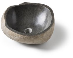 Riviersteen waskom grijs 38×42×15 cm – Riviera