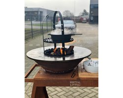 RJRoyal Living BBQ Plancha Pincho Cage (kooi / rek voor spiezen en barbeque roosters)