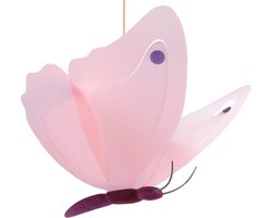 R&M Coudert Kinderlamp hanglamp Roze/Paars Vlinder 45cm
