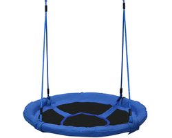 RM Store® - Kinder Schommel - Nestschommel - Buitenspeelgoed - Ooievaar Nest - Outdoor - Tuin - Blauw - 100 x 80 cm.