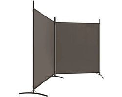 RM Store® - Opvouwbare Scheidingswand - Kamerscherm - Privacy Scherm - Kamerverdeler - Met 2 Panelen - Grijs - 348 x 180 cm.