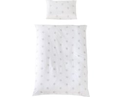 Roba Beddengoed Little Stars 135 X 100 Cm Katoen Wit 2-delig