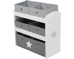 Roba Opbergkast Stars Junior 63,5 X 30 X 60 Cm Hout 6-delig
