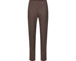 Robell Bella Flanelle Warme Winter Pantalon Donker Taupe Melee Maat 46