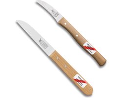 Robert Herder Robert Herder Set Schilmessen – Klassiker Benelux Molenmes – 8,5 cm – Gebogen Vogelsnavel – 5,5 cm – Niet Roestvrij – Duurzaam FSC Roodbeuken Heft