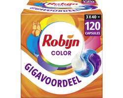 Robijn Classics 3-in-1 Wascapsules - Color - Wasmiddel Voordeelverpakking - 3 x 40 stuks - 120 Wasbeurten
