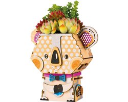Robotime Bouwpakket Bloempot Koala 13,7 X 7,8 Cm Hout