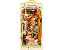 Robotime Floral Corner | Houten Book Nook DIY-miniatuurhuis | TGB09 | Knutselen | Bouwpakket | Hobby | Boekensteun | Creatief
