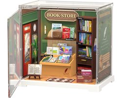Robotime Memory Book Store - Rolife Mini Super Creator - DWS04B - Miniatuurhuisjes - Bouwpakket - Knutselen - Cadeautip