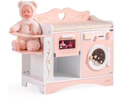 Robotime - Robud Babypop Verschoontafel - Poppenmeubilair - Rollenspel Speelgoed voor Meisjes vanaf 3 jaar
