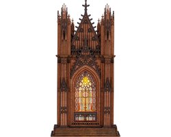 Robotime Twin-Tower Cathedral - Rolife Rose Window Cathedral Series - TGA01 - Kathedraal - Kerk - Bouwpakket - Knutselen