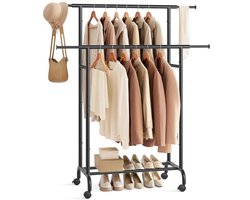 Robuust Kledingrek - Uitbreidbaar en Flexibel - 1 stuk - Metaal