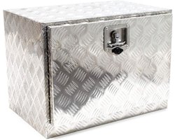 Robuuste Aluminium Transportkist 61,5x40x45 cm - Veilige Opbergbox voor Vrachtwagens en Aanhangers