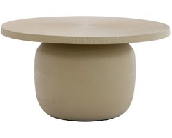 Robuuste bruine metalen salontafel Light & Living Tigran