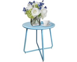Robuuste tuinzijtafel - veelzijdig en duurzaam - 1 stuk - geel - staal
