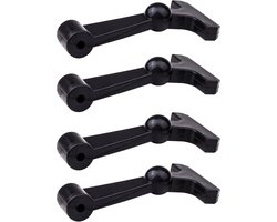 robuuste vervangingsonderdelen geschikt voor de sluiting van koelboxen van YETI Tundra RTIC en andere vergelijkbare koelboxen. Ergonomisch verbeterd ontwerp. Zwart.