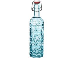 Rocco Bormioli Oriente Drinkfles met beugel - 1L  - Blauw