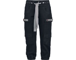 Rock Rebel by EMP Zwarte cargo broek met elastische tailleband Vrouwen - 29