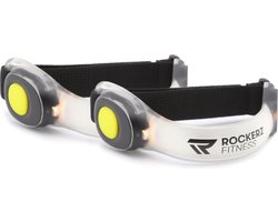 Rockerz Hardloop verlichting - Hardloop lampjes incl batterijen - verlichting voor om je armen - Water resistant - Set van 2 - Kleur: Geel