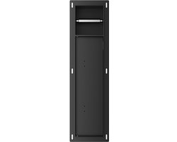 Rocko toiletrol- en borstelhouder inbouw betegelbaar mat zwart