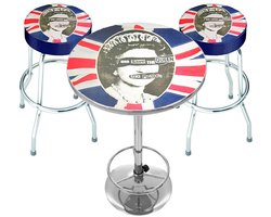 Rocksax Sex Pistols - God Save The Queen Barkrukken & Tafel Set - Multicolours