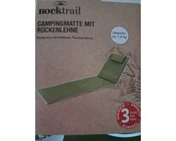 Rocktrail ligmat met rugleuning - Inclusief opbergtas - Groen