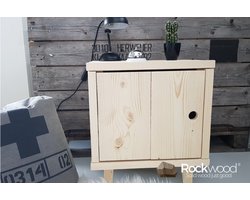 Rockwood® Nachtkastje Circle naturel onbehandeld