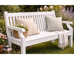 Rockwood® Parkbank Sandwick Kunststof -Nordic White 1.60 1.60m