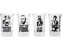 ROCKY - Set of 4 Shot Glazen