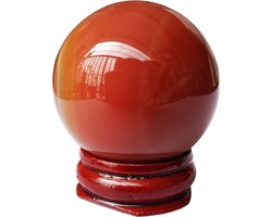 Rode Agaat Healing Crystal Sphere - Feng Shui Decoratie - 1 stuk - Kristal