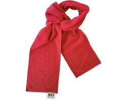 Rode fleece sjaal kind - kinderen - Mooie warme kindersjaal rood - voor jongens en meisjes