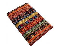 Rode katoenen stof voor naaien 50 x 145 cm etnisch patroon kleurrijke bedrukte quilt stof voorgesneden lap stof voor patchwork kleding decoratie handwerk hobby projecten