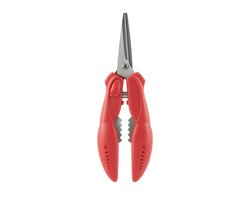 Rode Krab- en Kreeftenschaar – Sterke Zeevruchtenkraker voor Oesters & Schaaldieren - Notenkraker – Ergonomisch Keukengereedschap – Antislip Handgreep - Rood