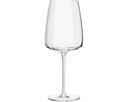 Rode wijnglazen | Set van 4 stuks - 600 ml | kristalglas, drinkglazen | perfect voor thuis, restaurant en keuken, vaatwasmachinebestendig