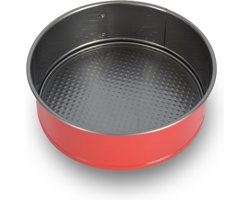 Rode & Zilveren Springvorm 18.5 cm | PFAS Vrij Metaal, Rond | Ideaal voor Taarten en Cakes | Must-have in Bakspullen en Koken & Tafelen