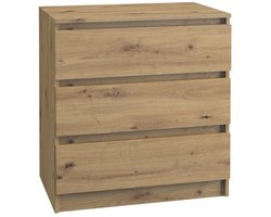 ROE Furniture Bella3 - Kommode - Minimalistisch Design - Zonder Handgrepen - Eenvoudig te Monteren