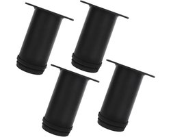 Roestvrij staal meubilair poten metalen kabinet benen, verstelbare ronde metalen meubels vervangende benen hoek benen Heavy Duty tafelpoot verlengers voor bank Sofa stoel