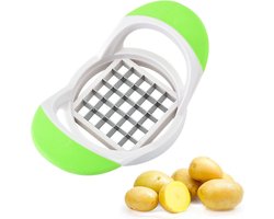 Roestvrijstalen Aardappelsnijder - Huishouden - Komkommer, Radijs & Aardappelfriet - Snijder - Keukengereedschap - Groen