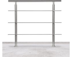Roestvrijstalen Balkon- en Trap Leuning - Balustrade met of zonder Dwarsliggers